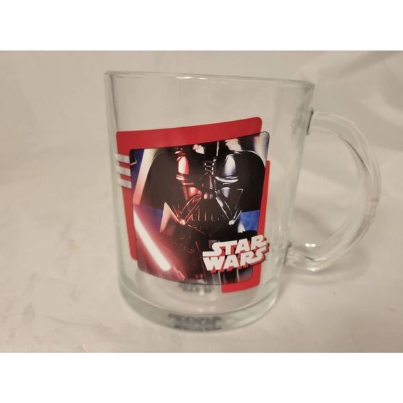 Star Wars Darth Vader Clear Glass Mug  Cup - Picture 2 of 8